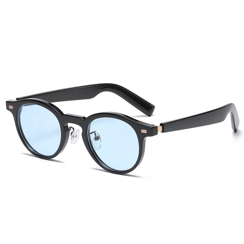 New women's sunglasses round face ultraviolet sunglasses fashion personality round frame thin Internet celebrity glasses