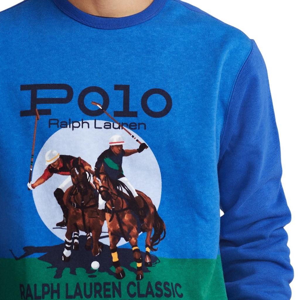 Polo Ralph Lauren FW25 Polo Print Fleece Crewneck Long Sleeve Sweatshirt Men Sweatshirt MNPOKNI16821170-999