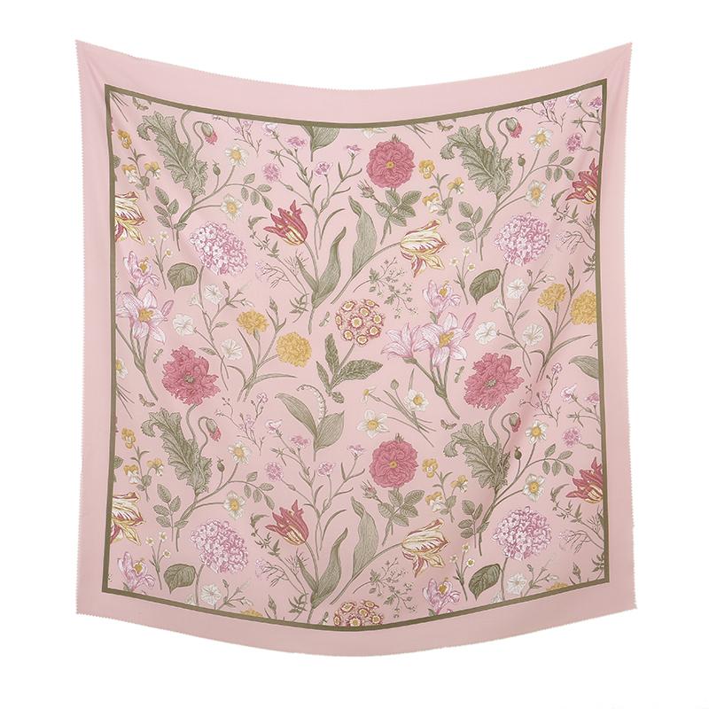 New Malaysia Printed Hijab Scarves Cotton Voile Square Scarf Hijab Tudung Bawal Muslim Women Headscarf Wraps Hijabs 110*110cm