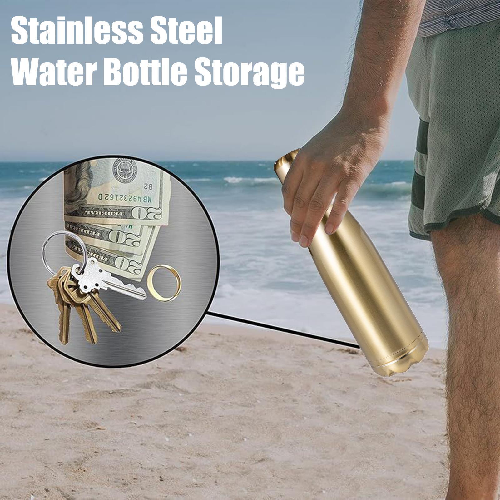 Water Bottle Stainless Steel Insulated Cup With Compartment Insulated Stainless Steel Water Bottle With Hiding Compartment For 0.75l