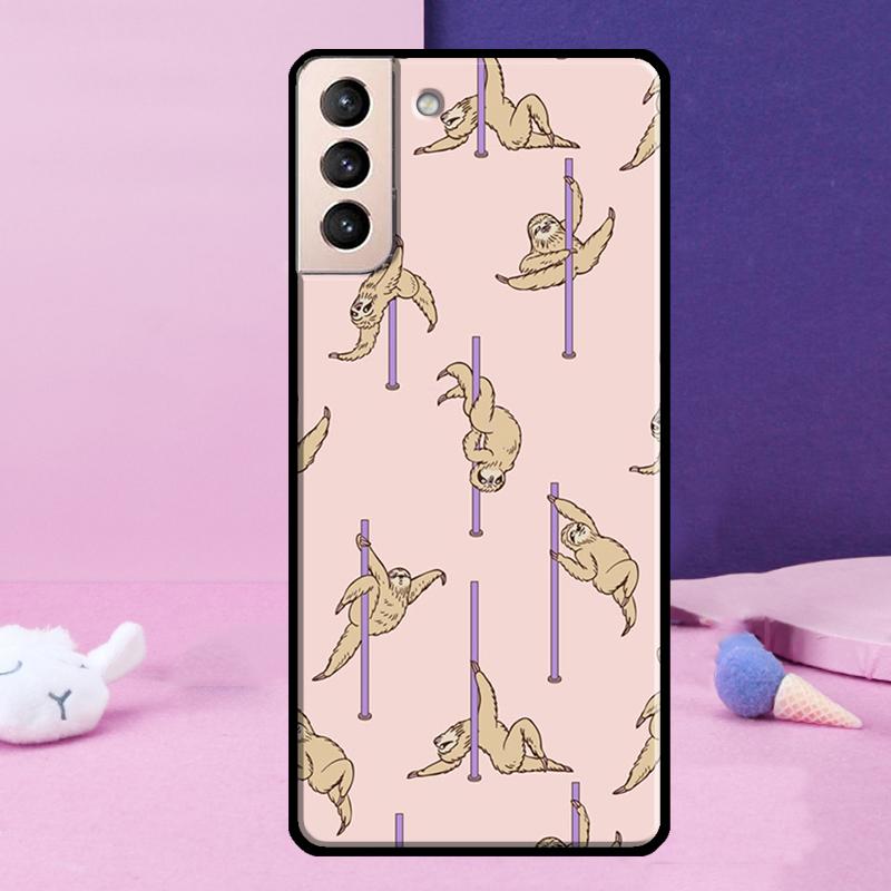 Baby Sloth Phone Case For Samsung Galaxy S25 Ultra S24 S23 Ultra S9 S10 S20 S21 S22 Plus S24 FE Cover