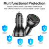 38W USB C Car Charger 4 Port Fast Charging Car Charger Adapter QC3.0 Car USB Charger Multiple Port Adapter for Phone
