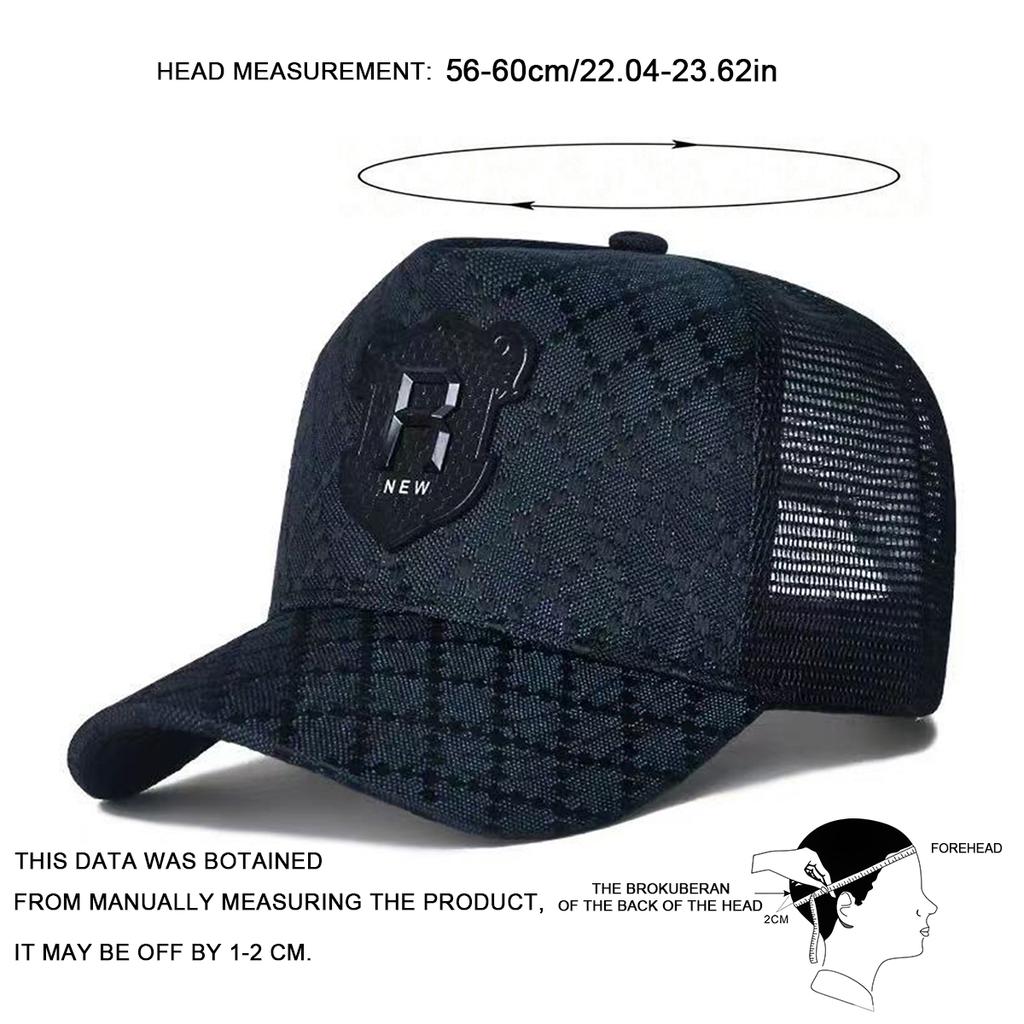 Net Baseball Stitching Stitched Embroidered Alphabet R Neutral Gender Women Men For Caps Spring Summer Outdoor Adjustable Casual Hats Sunscreen