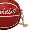 Basketball Shaped Purse Casual Shoulder Bag for Outdoor Commuting Vacation Work