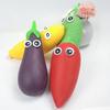Cartoon Gemüse Quetschspielzeug Große Augen Paprika Aubergine Banane Bittermelone Quetsch Fidget Spielzeug Angstlinderung Obst Kneten Sensorisches Spielzeug