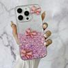 For iPhone 14 Pro Max Case 3D Butterflies Epoxy TPU Phone Cover Luminous Effect