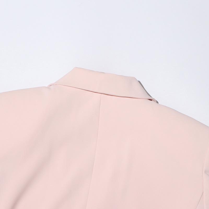 2025 Women's Autumn Commuter Long Sleeve Suit Jacket with Lapel and Sheer Paneling