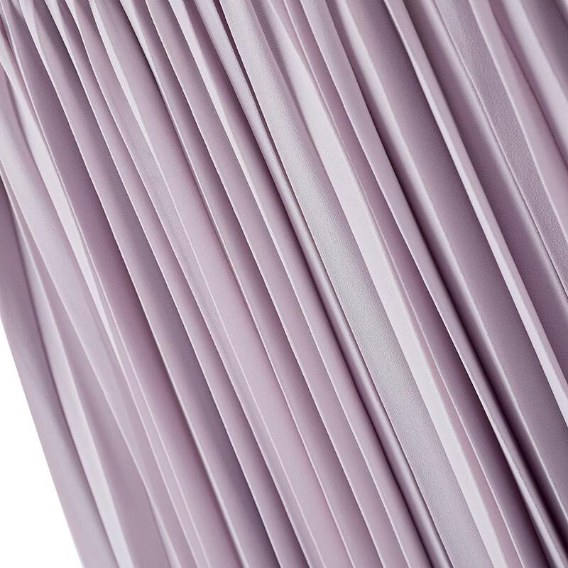 Women's Flowy Pleated Mesh A-line Long Skirt