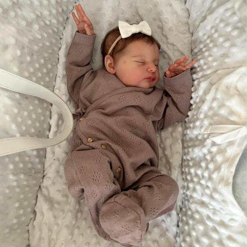 19 collu Bebe jaundzimušā atdzimšanas lelle