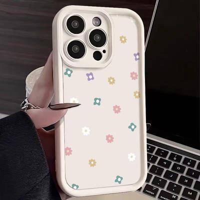 Small Flowers Pattern Phone Case For iPhone 16e 16 15 Pro Max 16 14 Plus 13 12 11 Pro Max 7 8 Shockproof Soft TPU Silicone Cover