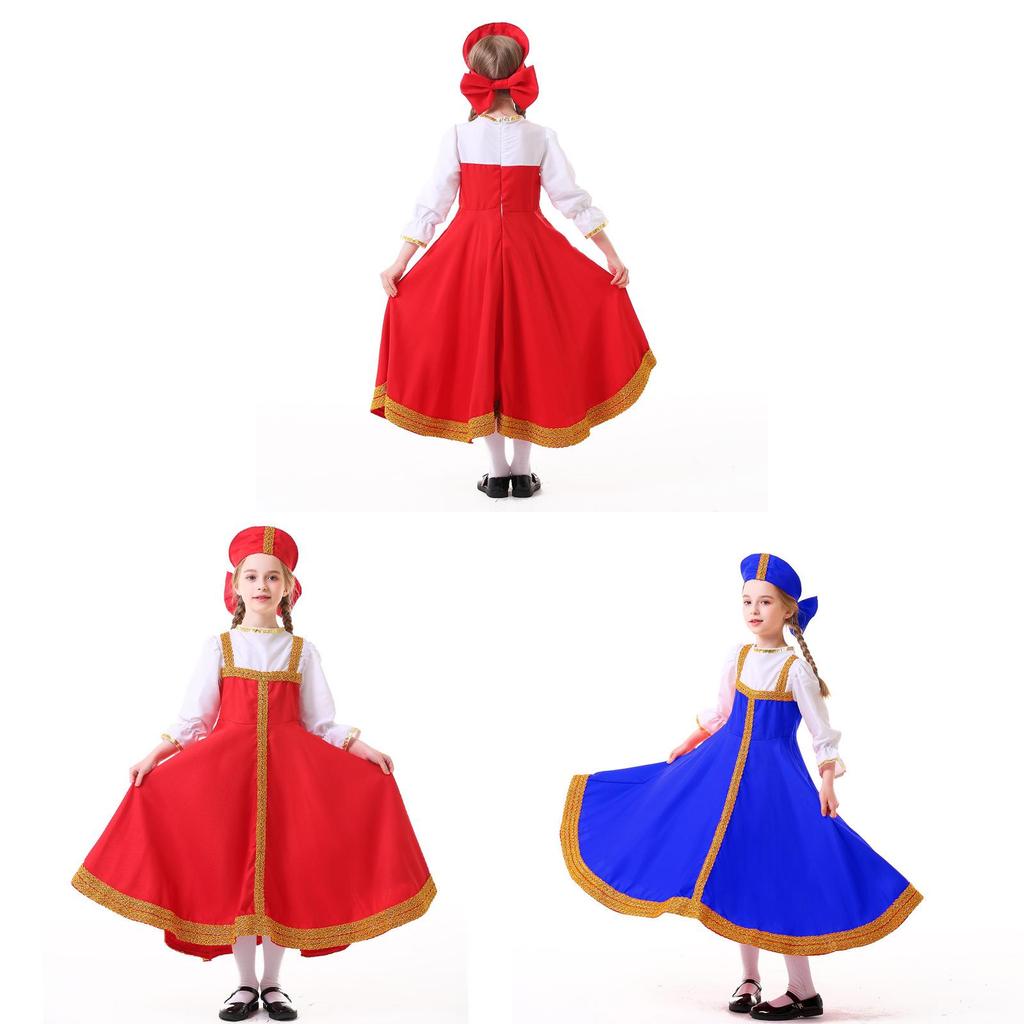Ethnic Costume With Polyester Fabric For Cultural Performances And Stage Shows