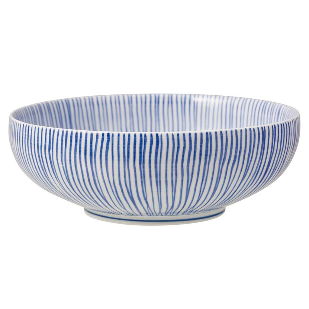 Nishikai Toki Hasami Ware Large Bowl, Tokusa Pattern, 17843, 1350ml