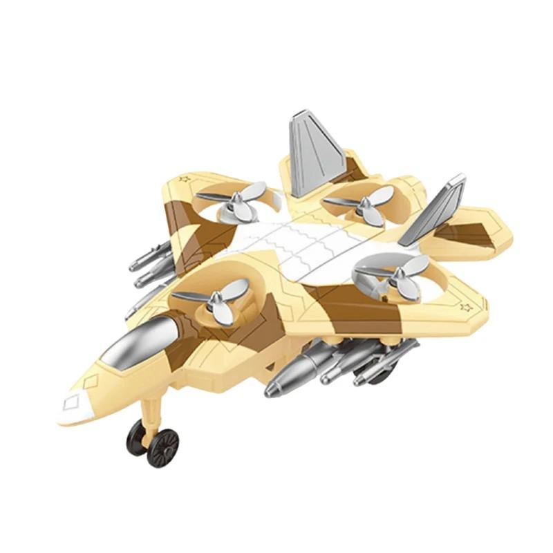 Mini Inertial Sliding Airplane Model for Kids 360 Degree Rotation Pull Back Aircraft Toy for Boys' Gift Educational Vehicle Toy