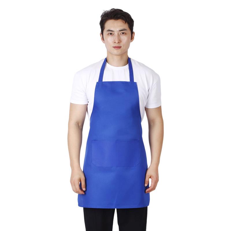 Oxford Peach Skin Velvet Apron: Hanging Neck, Restaurant & Cafe Uniform