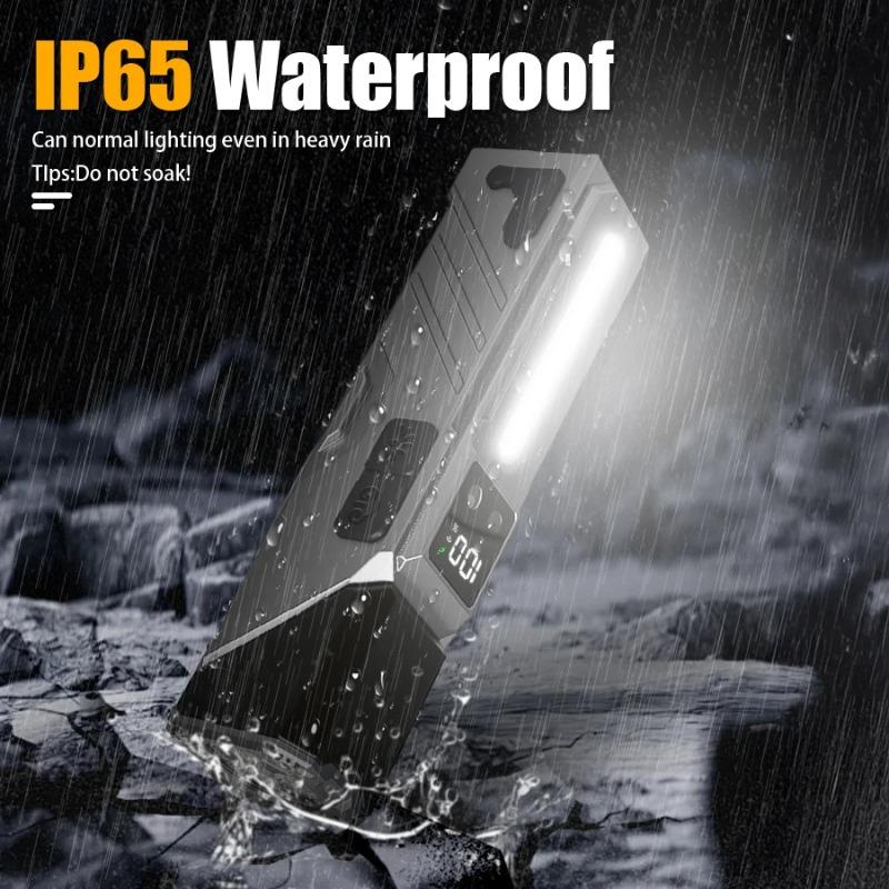 פנס פינתי נטען USB רב-תכליתי אור אווירה צבעוני פנס מגנטי, אור עבודה, פנס ראש, אופניים