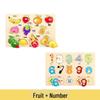 Montessori Cognitive Animal & Transport Puzzle Board for Kids