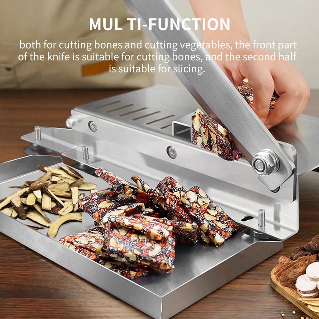 Household Kitchen Gadgets Meat Slicer Beef Herb Mutton Rolls Cutter Commercial Manual Bone Cutting Machine
