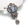 1PC Queen Rhinestone Boutonniere Vintage Fashion Accessories Brooch Pin Christmas Gift Jewelry