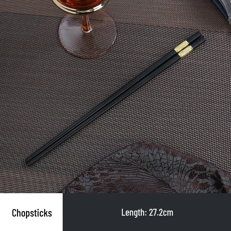 Zhebu Luxury Ceramic Dinnerware & Golden Chopsticks Set