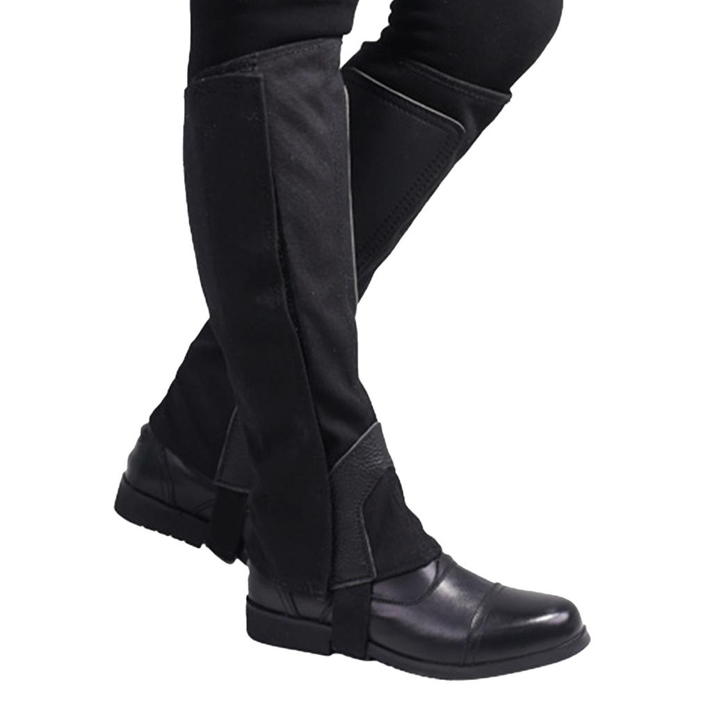 2PCS Equestrian Half Cowhide Leather Professional Ergonomic Horse Riding Half for Training