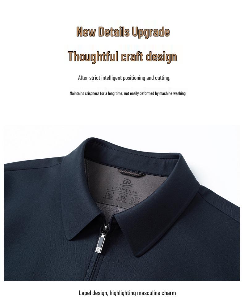 Men's Lapel Jacket: Spring/Autumn Middle-aged Business Casual Executive Outerwear