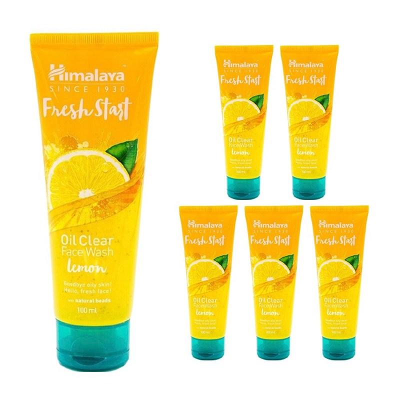 Himalaya Fresh Start Oil Clear Face Wash Lemon, 100ml, 6 Pcs