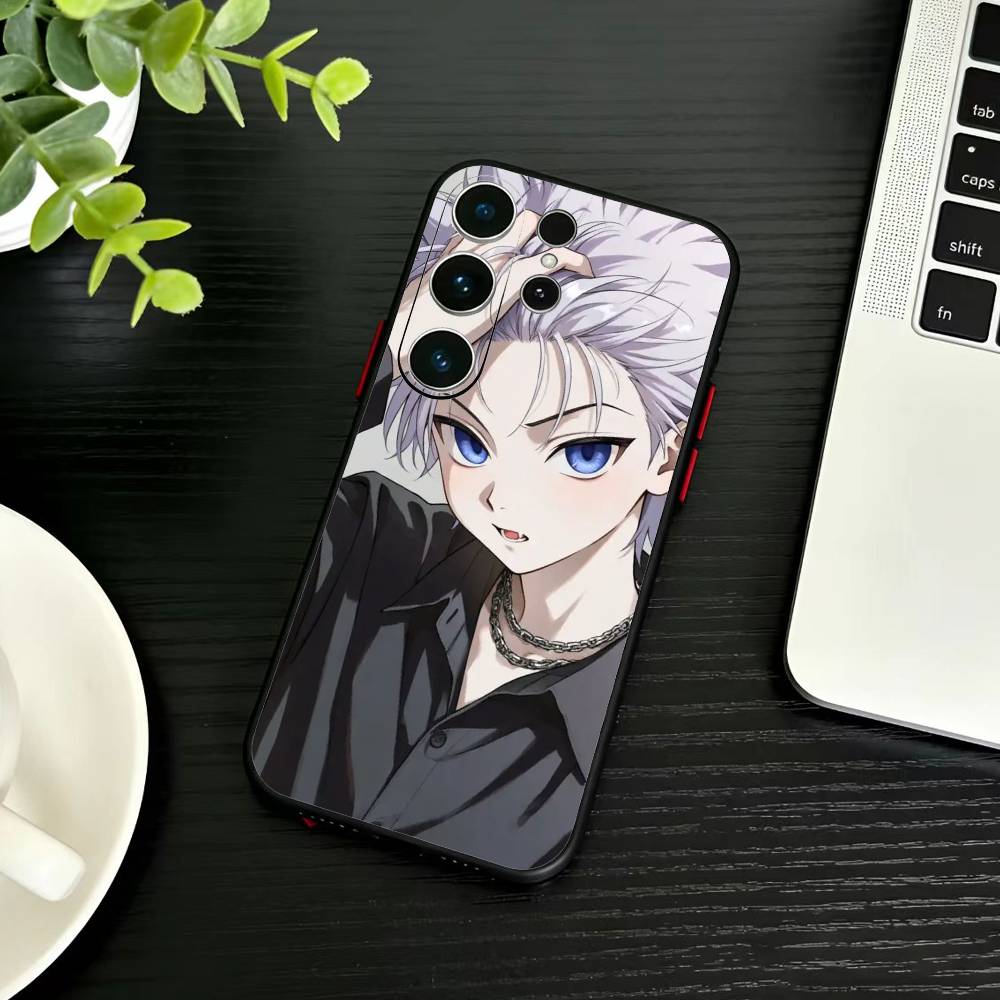 W-Killua Zoldyck H-Hunter X Hunter Phone Case For Samsung S26,S25,S24,S23,S22,S21,S20,Ultra,Plus,FE Black Soft Cover
