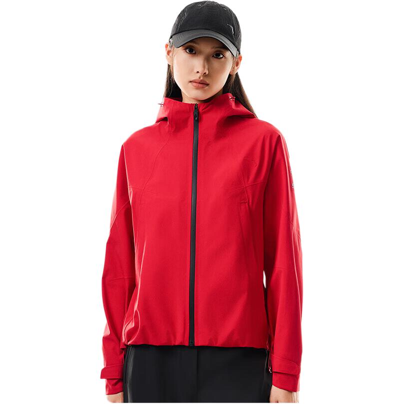 Anta Training Series Storm Armor Sports Casual Hard Shell Simple Solid Color Hooded Windproof Waterproof Water-Repellent Breathable Jacket 162537602-3