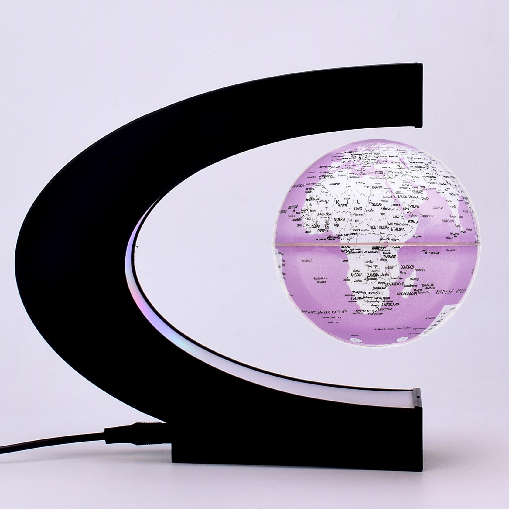 Floating Magnetic Levitation Globe LED World Map Electronic Antigravity Lamp Novelty Ball Light Home Decoration Birthday Gifts 8.5CM
