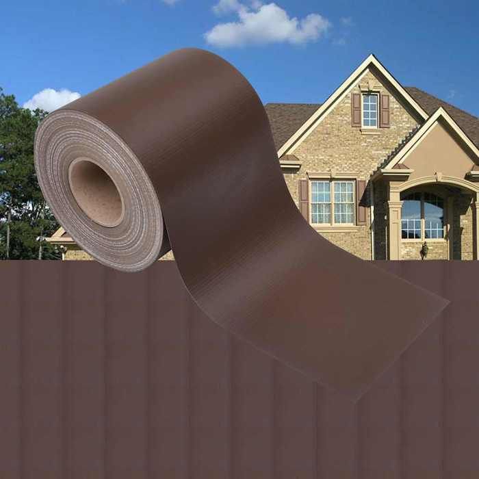 Écran d'intimité de jardin - Maison Exclusive - Revêtement PVC - 70 x 0,19 m - Marron résistant UV