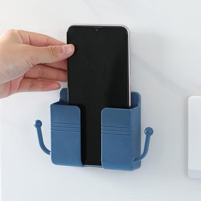 Wall Mounted Storage Box Mobile Phone Plug Wall Holder Charging Sundry Organizer