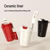 TOMIC Ceramic Lined Portable Insulated Coffee Cup