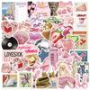 10/30/50pcs Cute Pink Aesthetic Stickers Y2K Graffiti Waterproof Decal DIY Laptop Journal Notebook INS Style Cartoon Sticker Toy