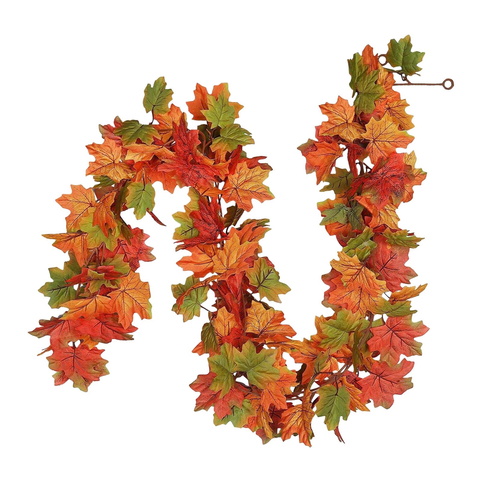 

Wreath Maple Leaf Wreath Maple Leaf Wreath Hanging Vine Wreath Artificial Leaf Wreath Thanksgiving Decoration One Size
