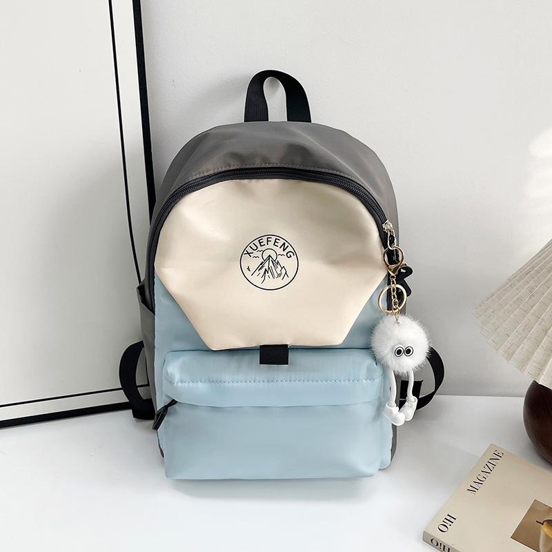 High value backpack Japanese splicing girl college style schoolbag boys and girls high school students junior high school students backpack