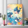 Cartoon marine life Pattern  3pcs 100% Round Full Drill 5D DIY Diamond Painting Embroidery Cross Stitch Rhinestone Décor