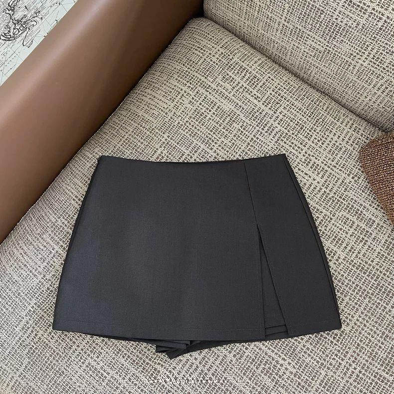 2025 Women's High-Waisted Slit A-Line Suit Skirt - Slim, Hip-Hugging, Anti-Exposure Design