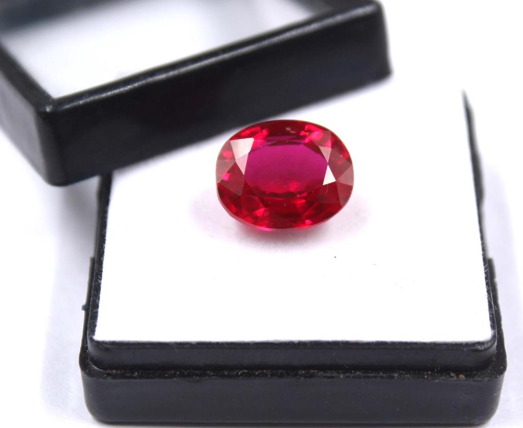 12.90 Carat A One Quality Certified Red Ruby Burma Oval Shape Loose Gemstone SN311
