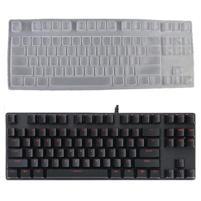 Waterproof Soft Silicone Keyboard Cover Skin Protector for Rapoo V500Pro 87 Keys Mechanical Wireless Bluetooth Keyboard