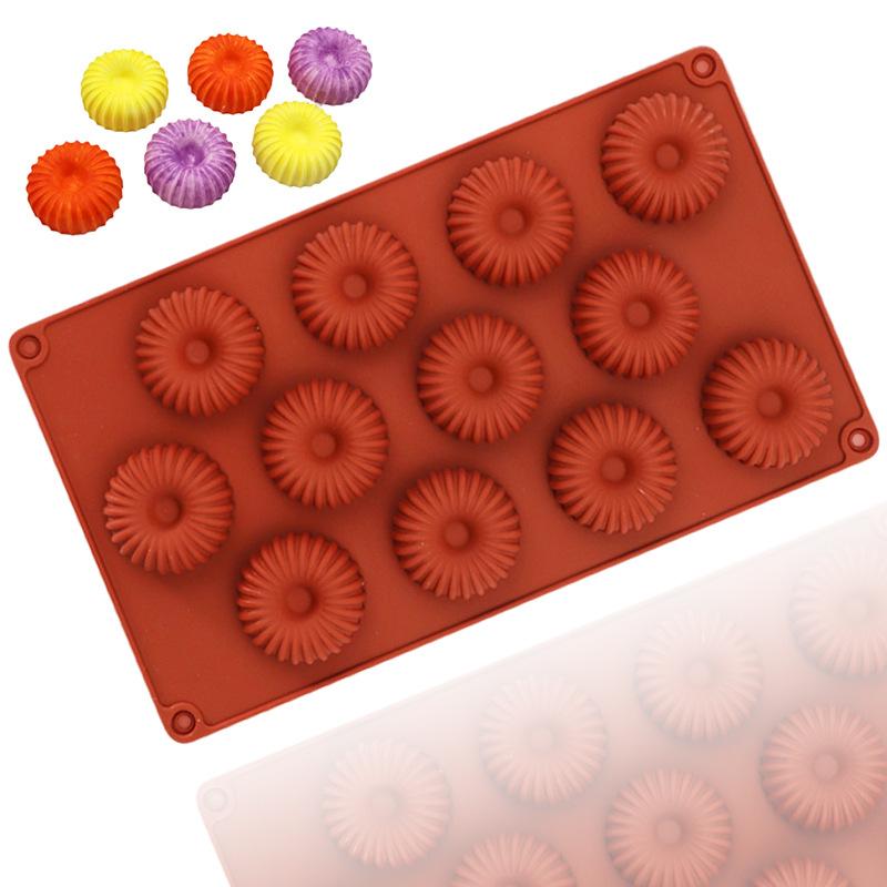Mini Forma Czekoladowa na Pączki 3D Spirala Silikonowa Forma na Żelki Pudding Cukierki Fondant Narzędzia do Dekoracji Ciast Akcesoria Kuchenne
