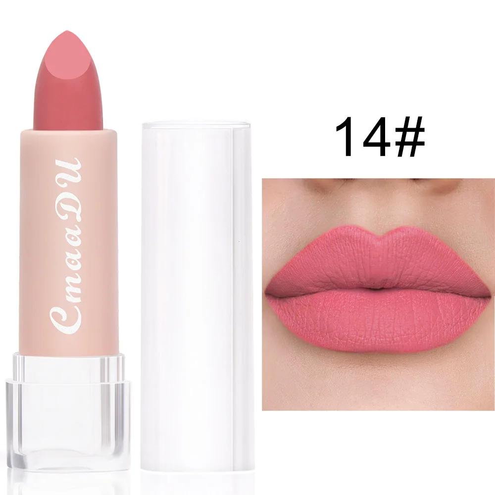 15 Color Velvet Matte Lipsticks Waterproof Long Lasting Sexy Red Lipstick on-Stick Cup Makeup Lips Tints Pencil Cosmetics