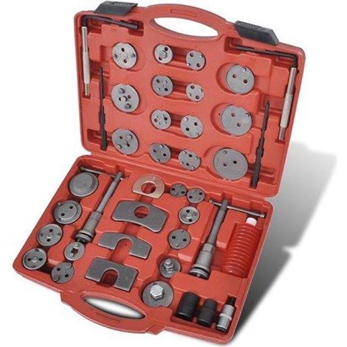 Kit d'outils de filetage de piston - vidaXL - 40 pcs - Acier au carbone - Universel - Mallette robuste