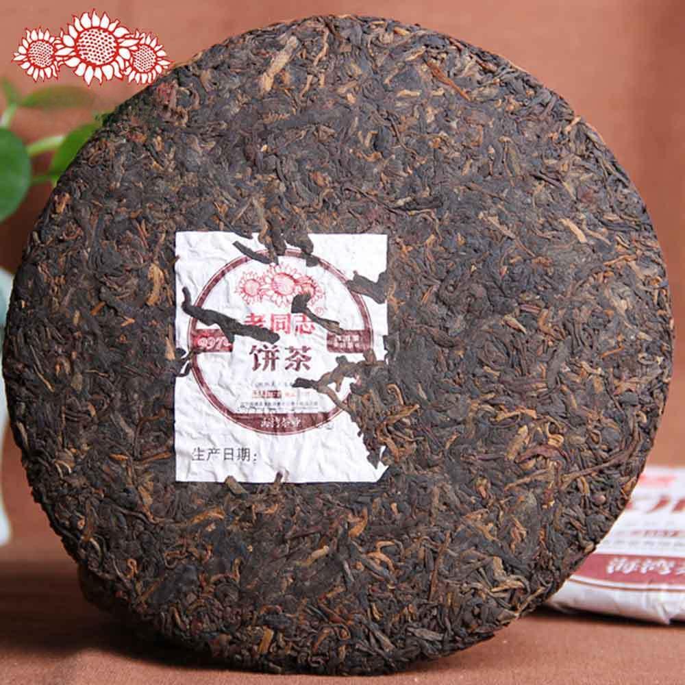 Шу Пуэр 2018yr HaiWan 9978 Пакет 181 LaoTongZhi Старый Товарищ Спелый Чайный Пирог Пуэр — фото 3