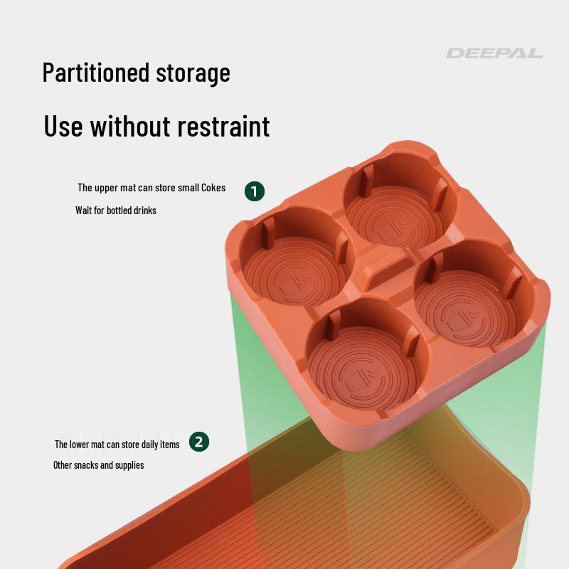 Silicone Non-slip Drink Holder Pad for Shenlan S09 Refrigerator Cup, Interior Organizer Accessory