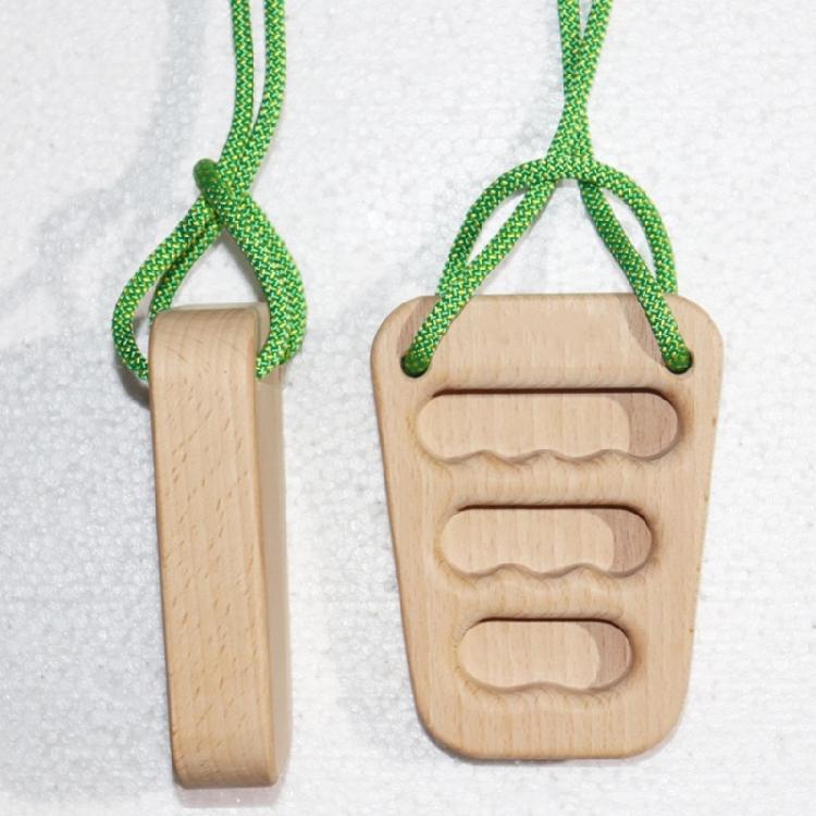Wood Rock Climbing Fingerboard Multifunction Finger Strengthener Training Board for Home Gym or Outdoor Use