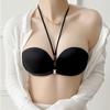 Bez ramiączek z przodu, bez ramiączek, antypoślizgowa bielizna damska, zebrana, bez pleców, seksowna dziewczyna biustonosz z oddychającym biustonoszem podtrzymującym górną część