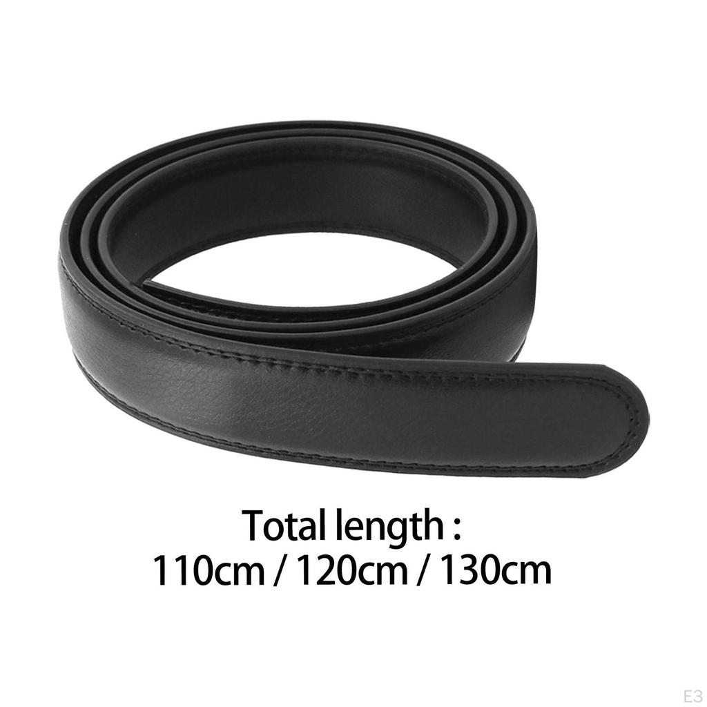 Automatic Belt Men Waist without Buckle Simple Black Versatile Replacement Strap Waistband for