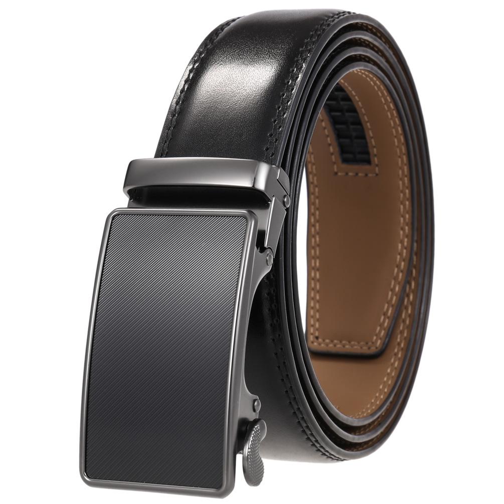 Berühmte Marke Gürtel Männlich Designer Automatikschließe Echtes Leder Herren Gürtel Luxus Gürtel für Männer 3,5cm Neu Schwarz Braun Übergröße