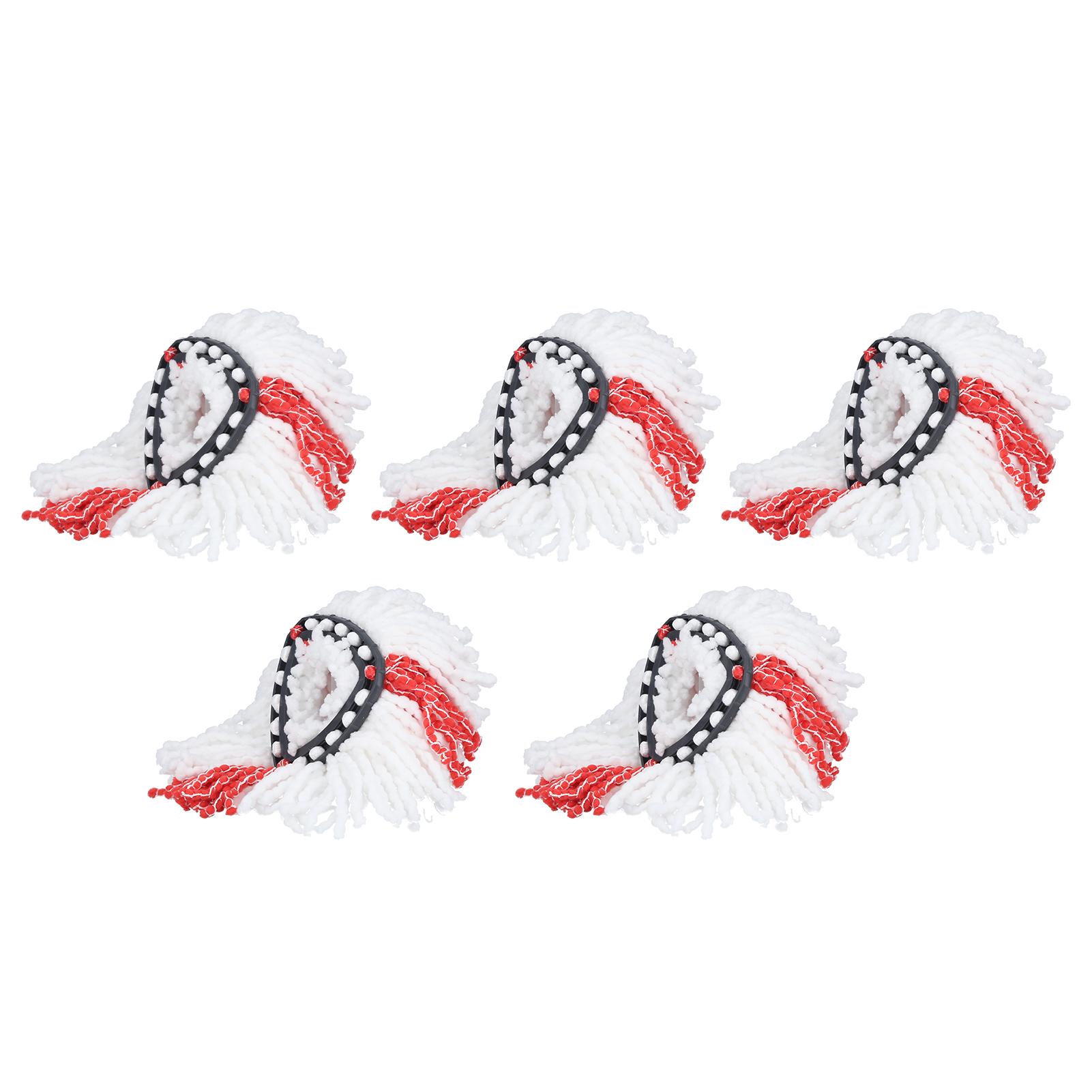 

5 ШТ. Вращающиеся насадки для швабры Сменные насадки для швабры Ткань из микрофибры Совместимы с Vileda Бытовые инструменты для уборки