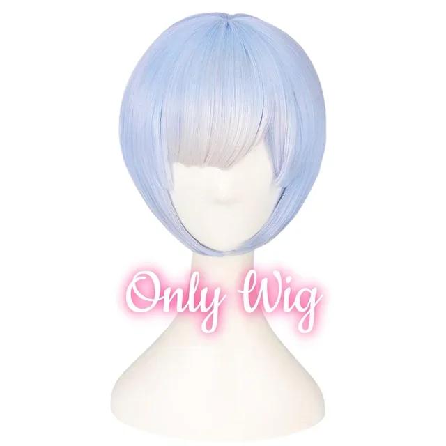 Anime Game Re:zero Kara Hajimeru Isekai Seikatsu Costume Clothes Wig Ram Rem Cosplay Maid Uniform Woman